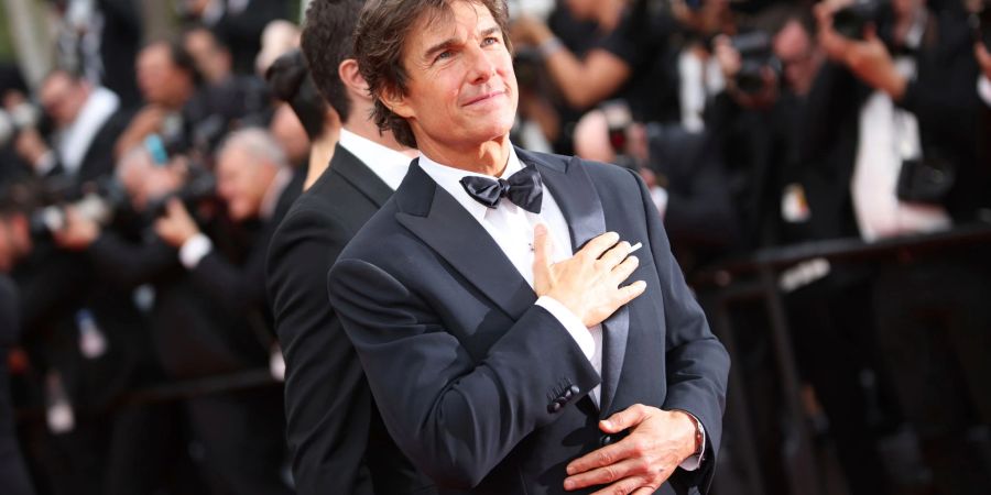 Tom Cruise auf dem roten Teppich: In Cannes stellte er seinen neuen Film vor.