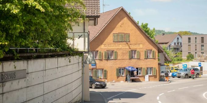 Oberdorfstrasse in Stetten (AG). Oberdorfstrasse in Stetten (AG).