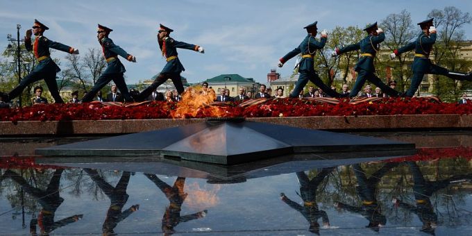 Russland feiert am 9. Mai traditionell den Sieg über Nazi-Deutschland mit einer grossen Militärparade in Moskau (Archiv). Militär Russland