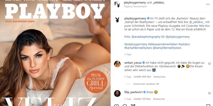 Ex-Bachelorette-Star Yeliz Koc steht unter Beschuss. Playboy Yeliz Koc