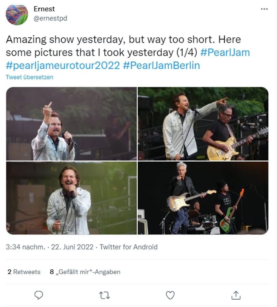 Auch für diesen Fan ging die Show zu schnell vorbei.