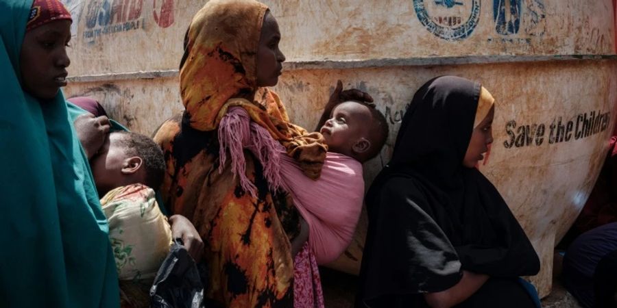 Ausgabe von Nahrungsmitteln in Somalia