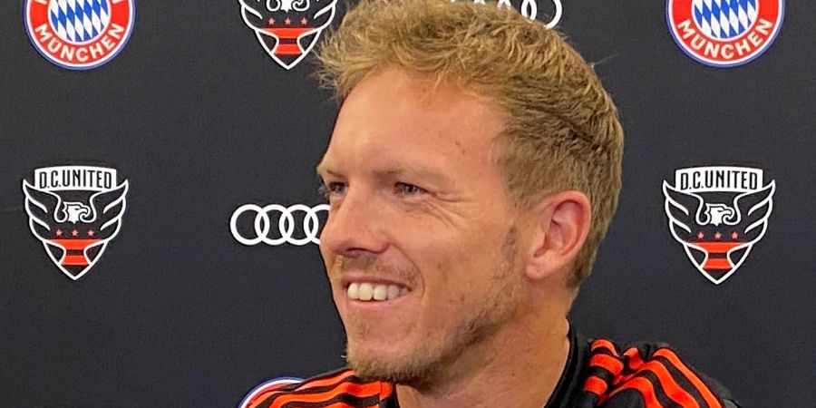 Julian Nagelsmann, Trainer des Fussball-Bundesligisten FC Bayern München, gibt in Washington ein Interview.