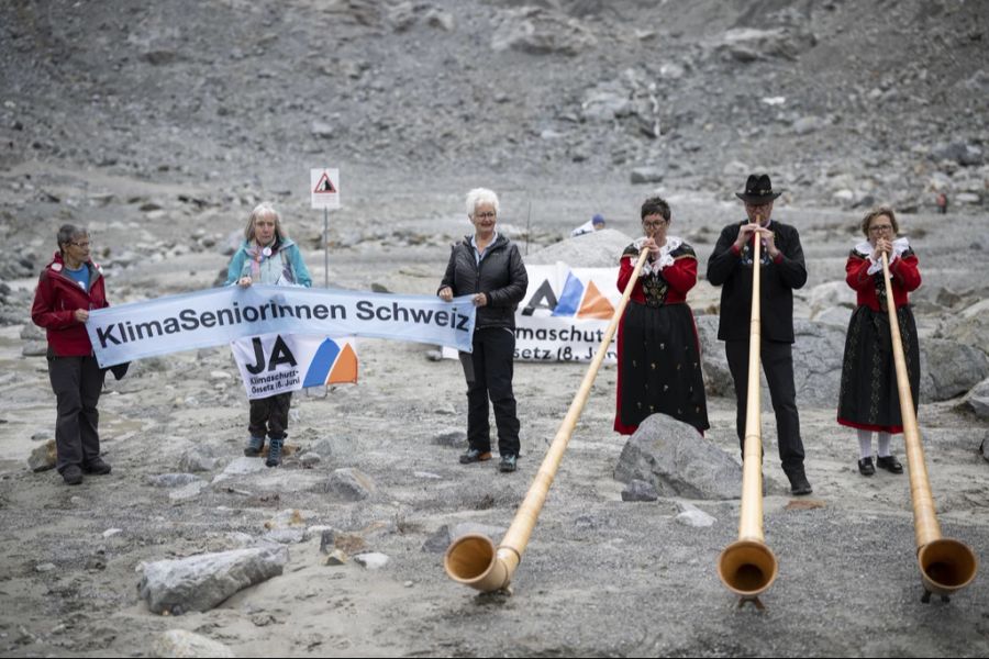 Klimaseniorinnen Gletscher Klimawandel