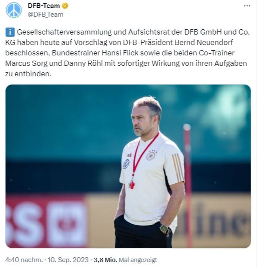 Hansi Flick DFB Rauswurf