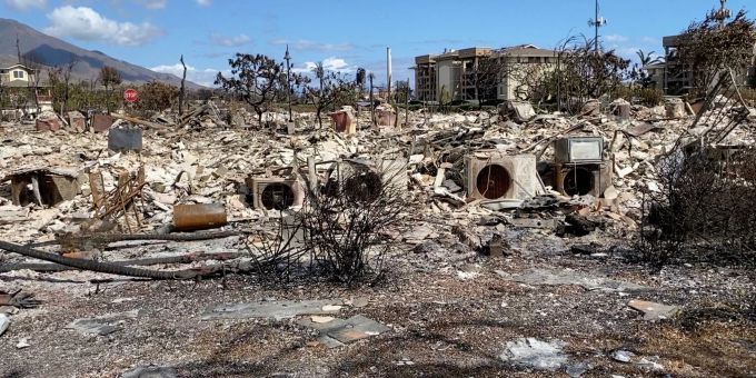 Auf Maui wurde die Kleinstadt Lahaina besonders hart getroffen. Lahaina