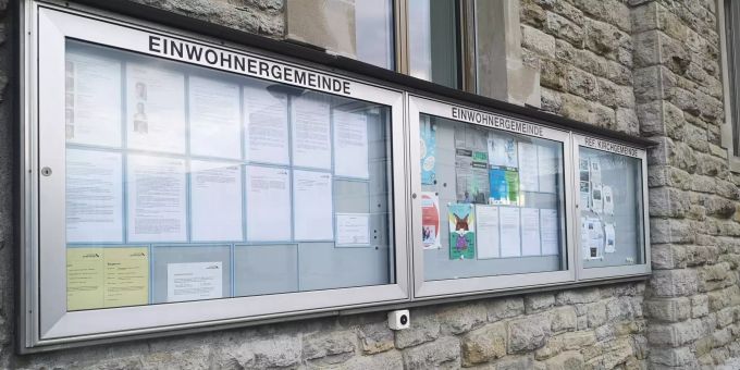 Infokasten der Einwohnergemeinde Rupperswil. Infokasten Rupperswil
