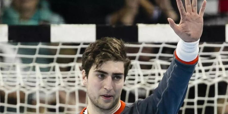 Domenico Ebner steht bei der TSV Hannover-Burgdorf im Tor. Foto: Frank Molter/dpa