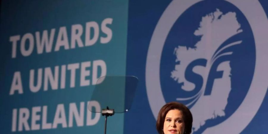 Sinn-Fein-Präsidentin Mary Lou McDonald. Foto: Niall Carson/PA Wire/dpa