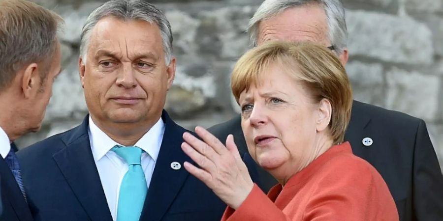 Viktor Orban und Angela Merkel