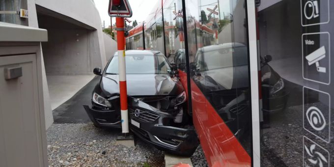 Unfall mit der Appenzeller Bahn. Unfall