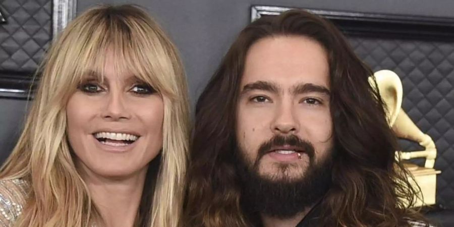 Heidi Klum und Tom Kaulitz bei der Verleihung der Grammy Awards im Staples Center 2020. Foto: Jordan Strauss/Invision/AP/dpa