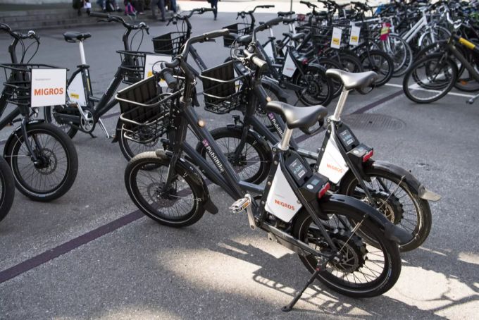 So sieht eine normale Station von Publibike aus. Publibike