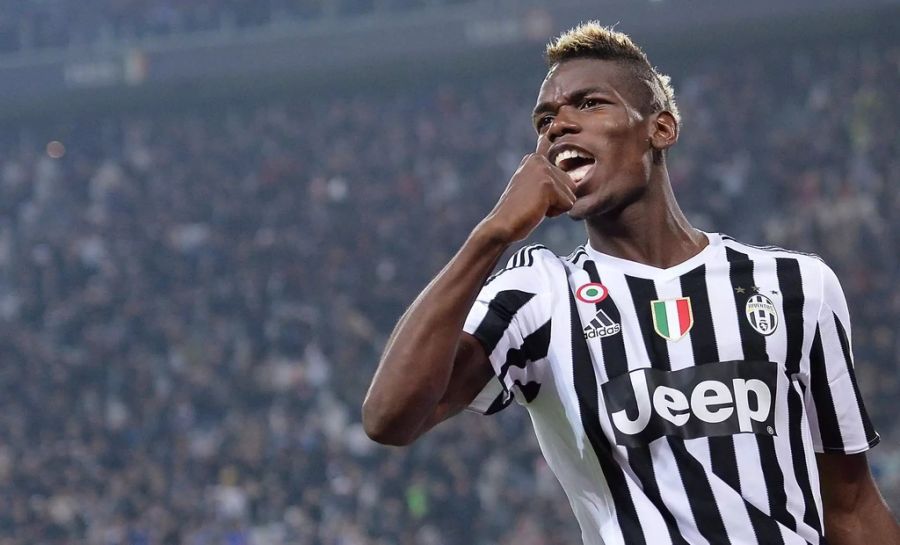 Paul Pogba jubelt im Dress von Juventus Turin (2015).