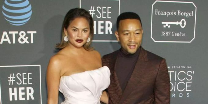 Chrissy Teigen und Ehemann John Legend. christine teigen