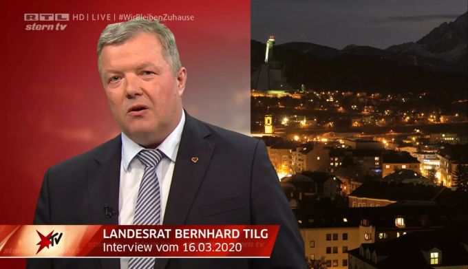 Der Landesrat Bernhard Tilg verteidigt die Situation in Ischgl vehement. Bernhard Tilg