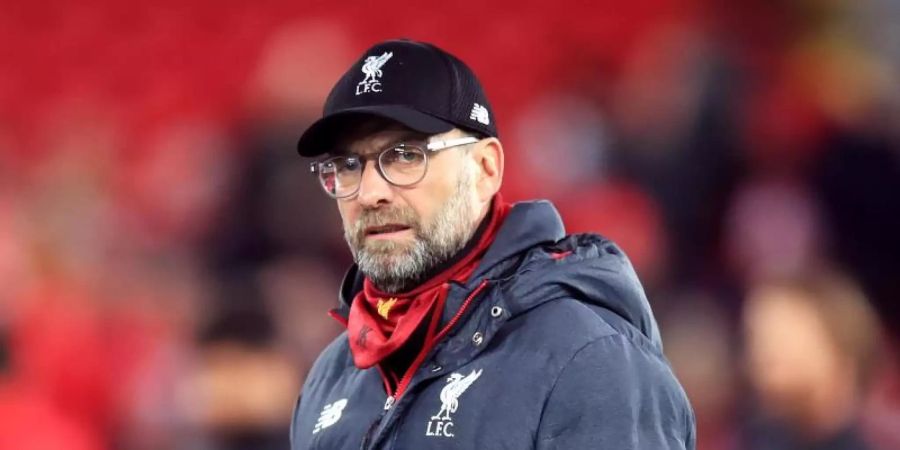 Muss mit dem FC Liverpool im FA Cup nachsitzen: Coach Jürgen Klopp. Foto: Peter Byrne/PA Wire/dpa