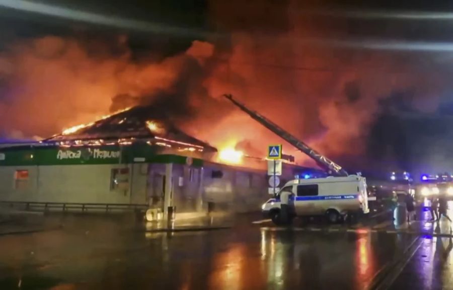 Das Feuer brach in der Nacht auf Samstag aus.