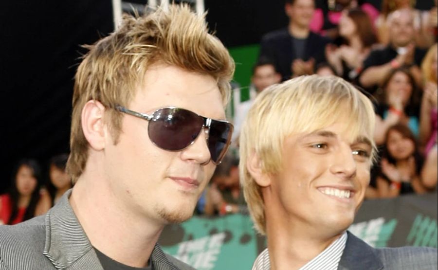 Nick und Aaron Carter bei einem Anlass 2005.