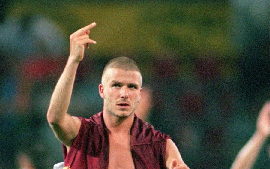 David Beckham hatte seine Nerven 2000 nicht im Griff, als ihn die Fans auspfiffen.