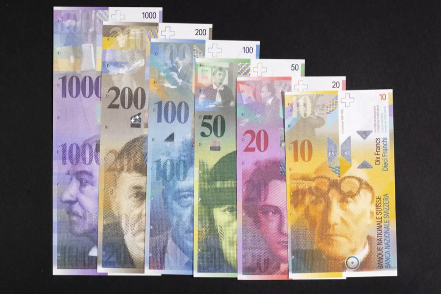 Die Banknoten der achten Serie im Überblick.