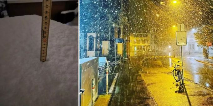 Schnee im Flachland - Schweiz erlebte heute ein weisses Erwachen