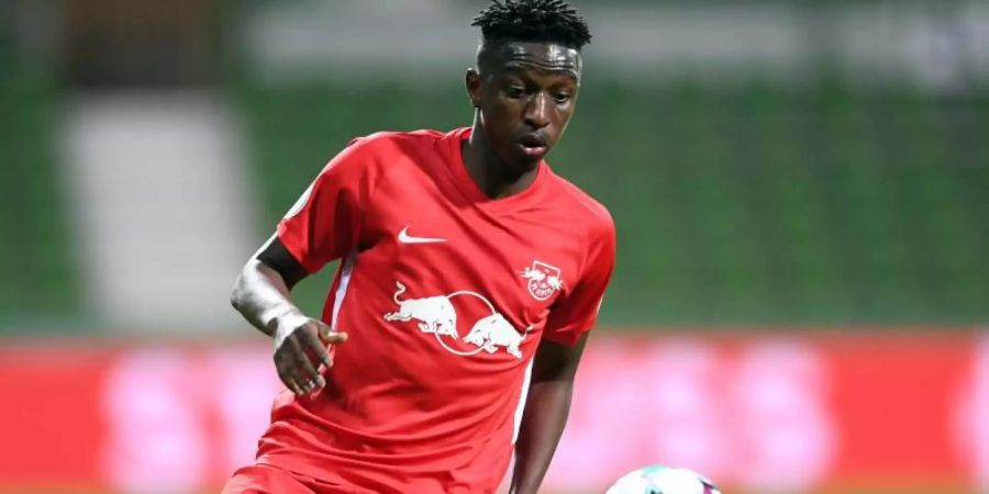Auch Amadou Haidara verlängerte seinen Vertrag bei RB Leipzig. Foto: Carmen Jaspersen/dpa