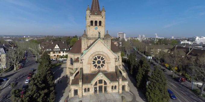 Die Pauluskirche in Basel. basel