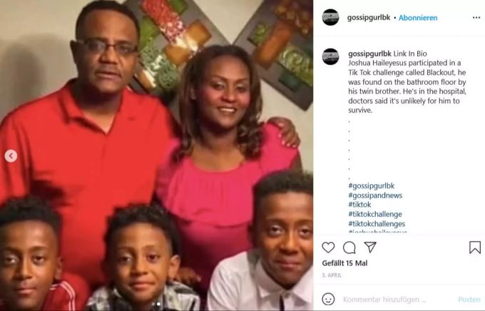 Die Familie des verstorbenen Joshua. joshua tiktok