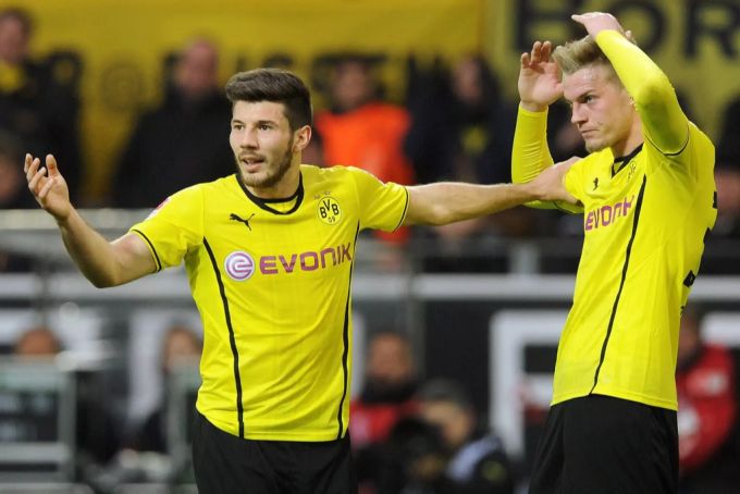 Marvin Ducksch im Trikot von Borussia Dortmund im Jahr 2014. Marvin Ducksch 2. Bundesliga