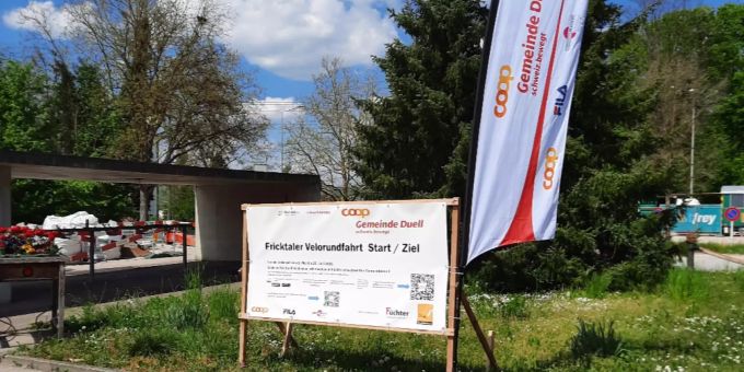 Start und Ziel der neu lancierten Fricktaler Velorundfahrt beim Rheinfelder Feuerwehrmagazin. Stadt Frauenfeld