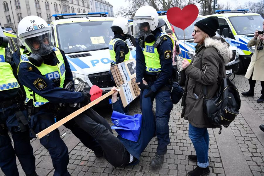 Coronavirus - Proteste in Schweden