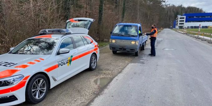 Europäische Gurtenkontroll-Aktion 2021. Schaffhauser Polizei