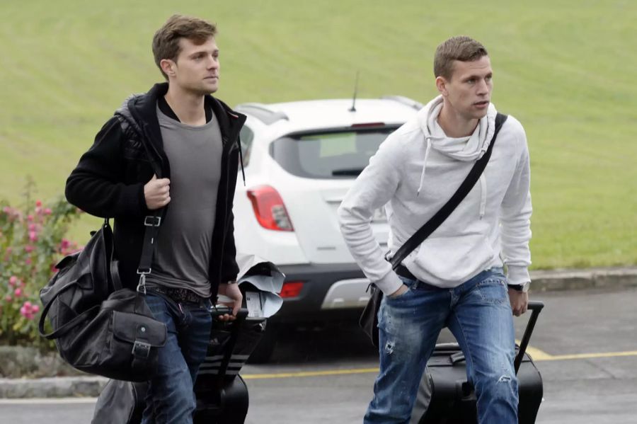 Valentin Stocker (l.) und Fabian Frei (r.) rücken 2014 in die Nationalmannschaft ein.