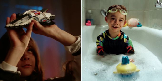 So wird für ein Ja zur Renteninitiative geworben: mit den Träumen kleiner Kinder. Renteninitiative Kampagne Astronautin Tiefseetaucher