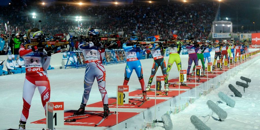 Die Biathlon-WM findet am Mittwoch in Nove Mesto statt.