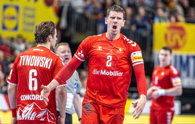 Andy Schmid aus der Schweiz absolvierte wohl sein letztes Spiel auf grosser Handball-Bühne. Andy Schmid