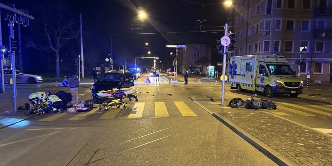 Basel-Stadt: Motorradfahrer bei nächtlicher Kollision verletzt. Basel-Stadt