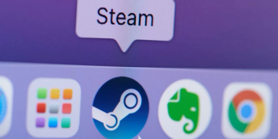 Icon Steam Nahaufnahme Bildschirm