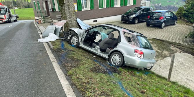 Unfall in Schwarzenbach