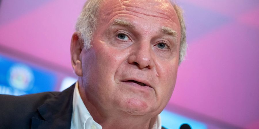 Der Ehrenpräsident des FC Bayern München Uli Hoeness.