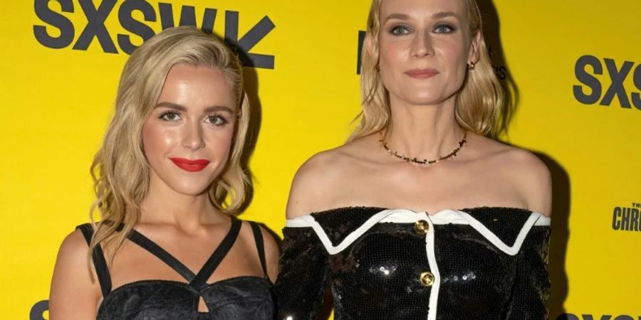 Diane Kruger (rechts) mit Schauspielkollegin Kiernan Shipka