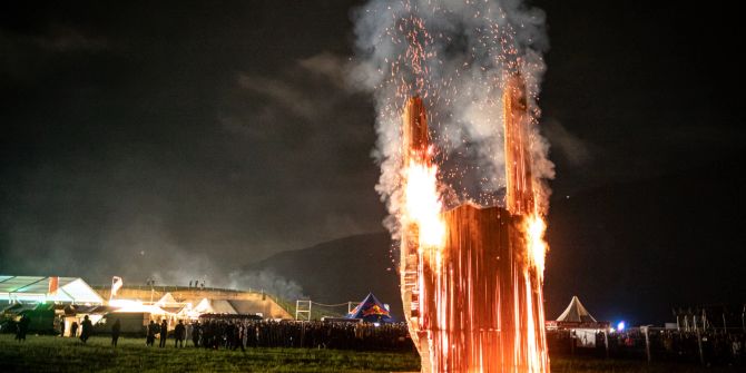 Rock-Feuer am Greenfield Festival