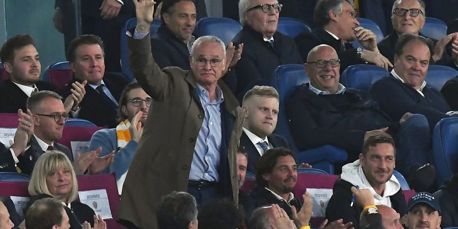 Trainer-Legende Claudio Ranieri bedankt sich bei den Fans.