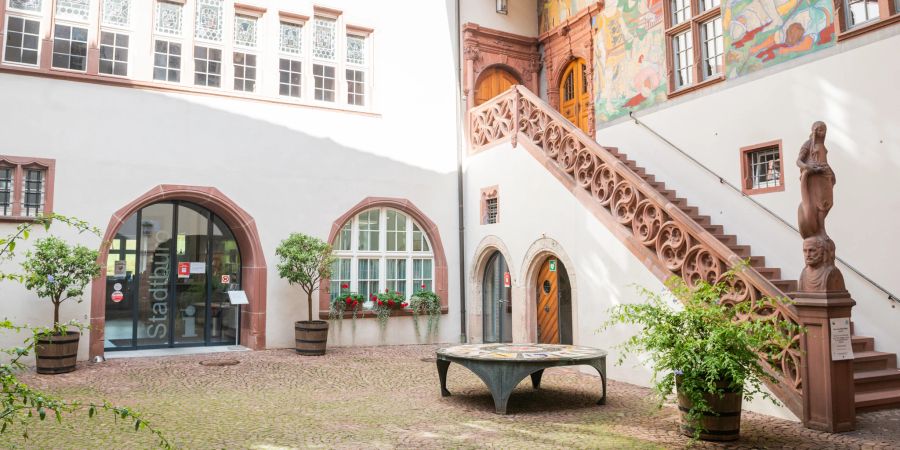 Der Rathaus-Innenhof in Rheinfelden.