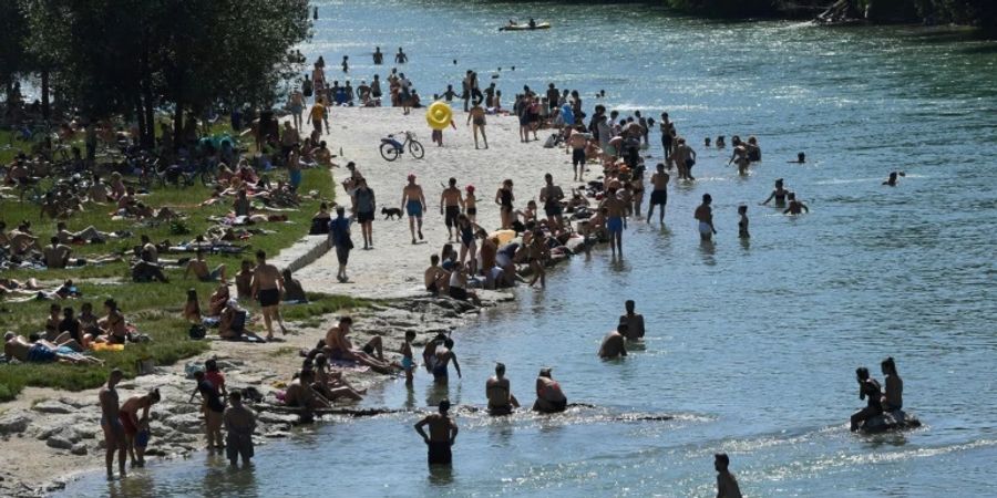 Isarufer in München