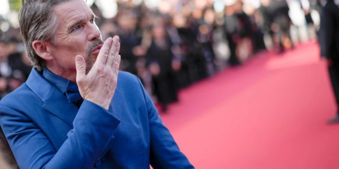 Schauspieler Ethan Hawke beim Filmfestival in Cannes. Schauspieler Ethan Hawke beim Filmfestival in Cannes.