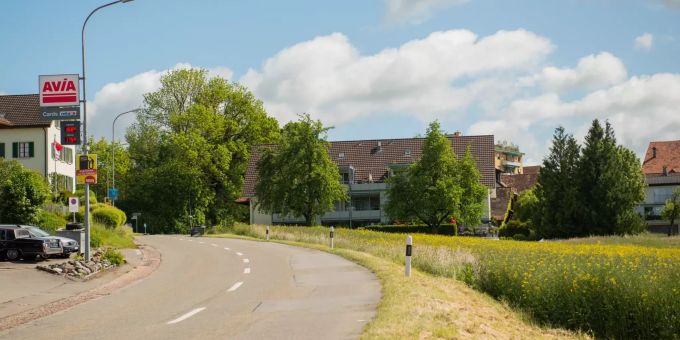 Die Ortseinfahrt Richtung der Gemeinde Arni (AG). Die Ortseinfahrt Richtung der Gemeinde Arni (AG).