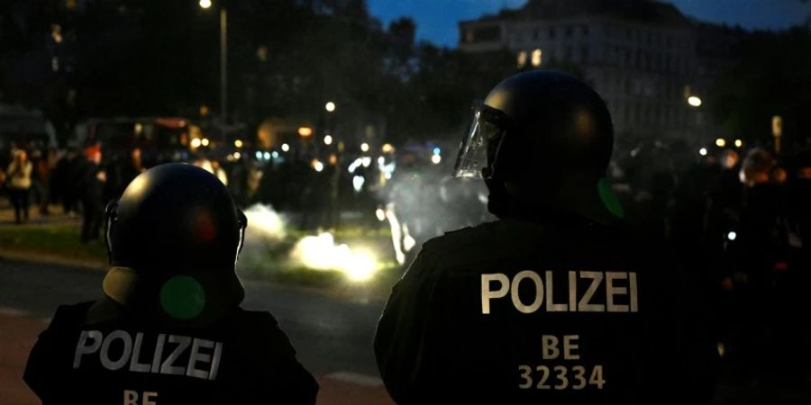 Polizisten im Einsatz