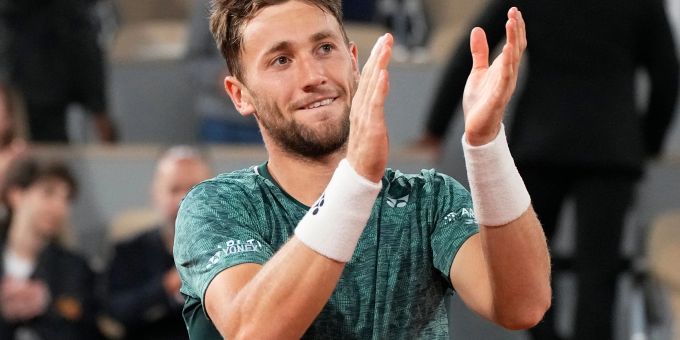 Steht gegen Rafael Nadal in seinem ersten Grand-Slam-Final: Casper Ruud. Rafael Nadal